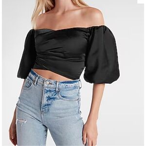 Elegant Black Off-Shoulder Top